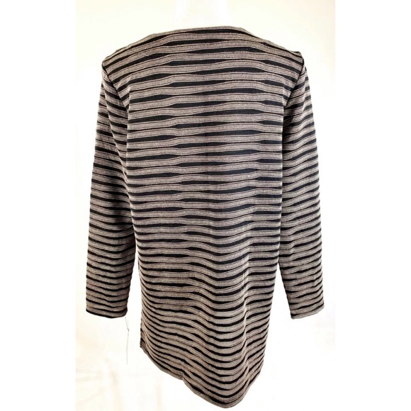 NWT DANA BUCHMAN Brown Tan Open Front Cardigan - Picture 3 of 4